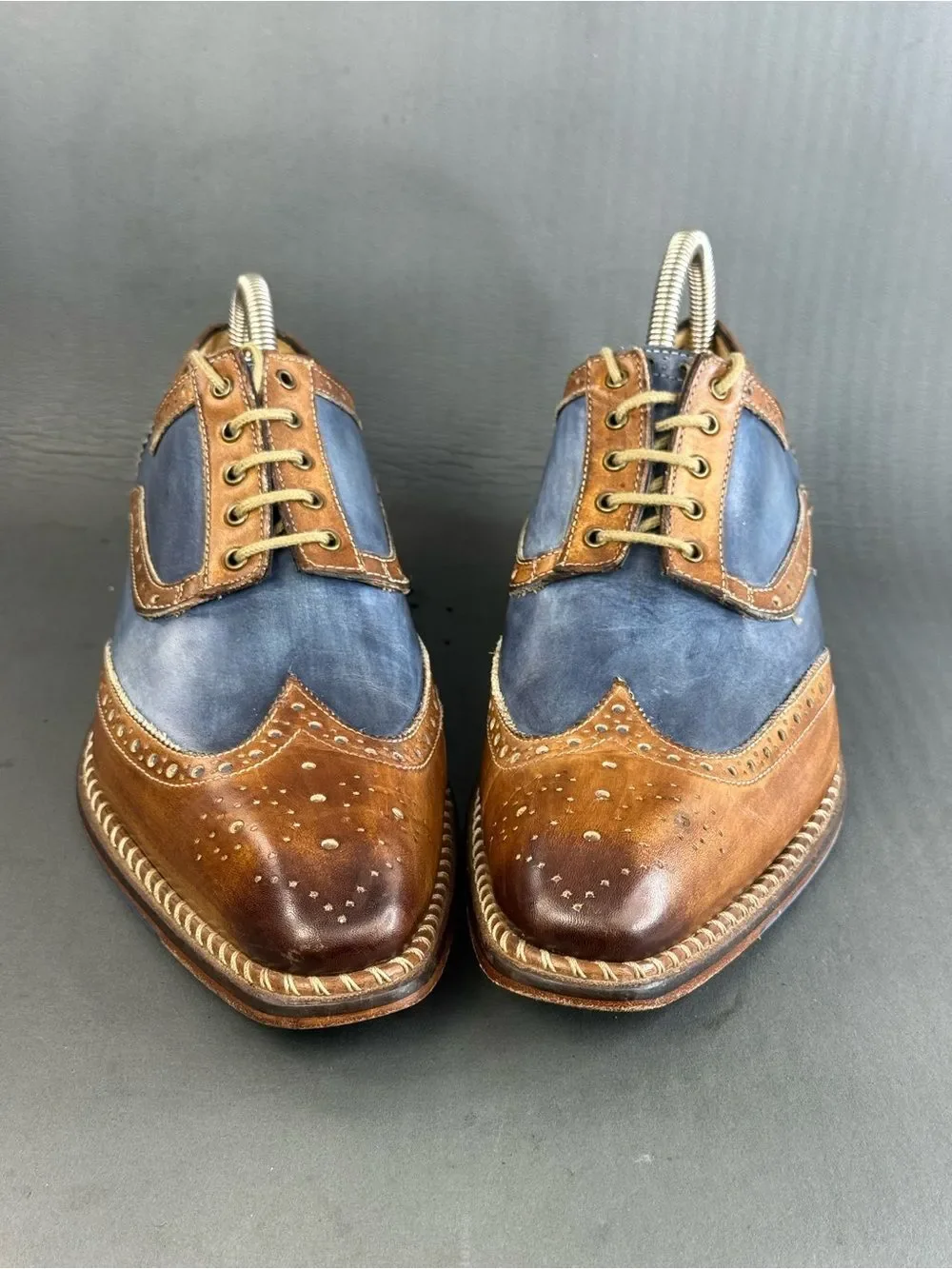 Jose Real two-tone leather handcrafted Oxford shoes men’s size 8 (41)